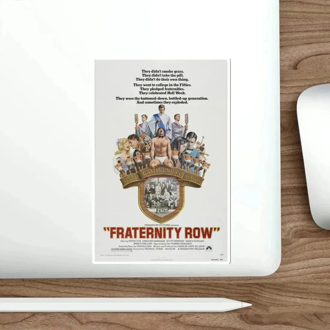 Fraternity Row 1977 Movie Poster STICKER Vinyl Die-Cut Decal - The Sticker Space