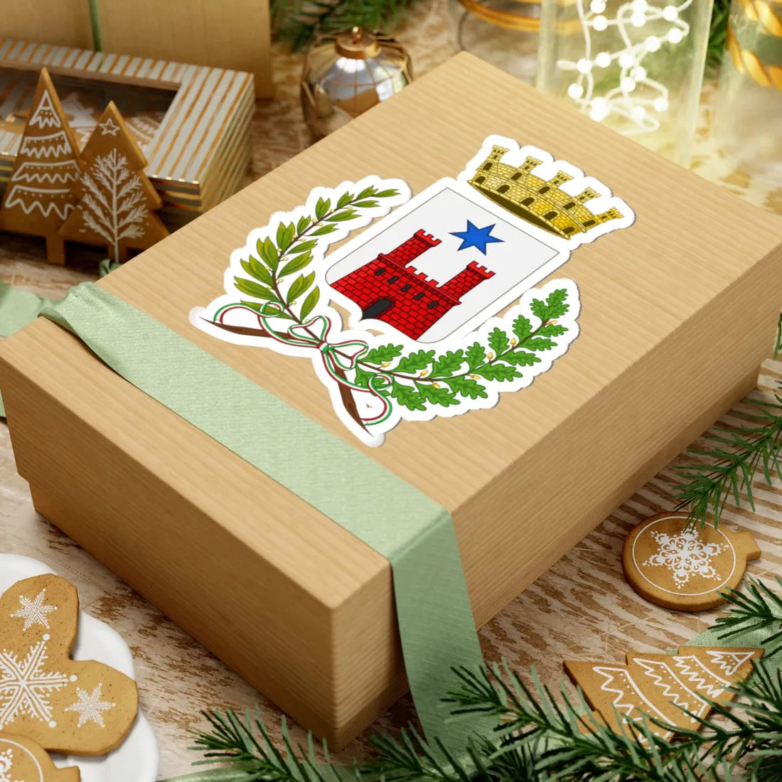 Fratta Polesine-Stemma (Italy) (Coat of Arms) STICKER Vinyl Kiss-Cut Decal - The Sticker Space