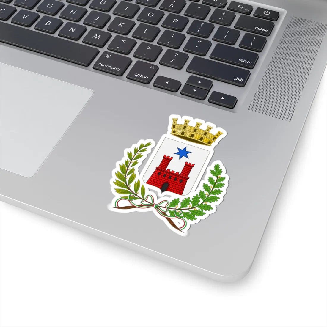 Fratta Polesine-Stemma (Italy) (Coat of Arms) STICKER Vinyl Kiss-Cut Decal - The Sticker Space