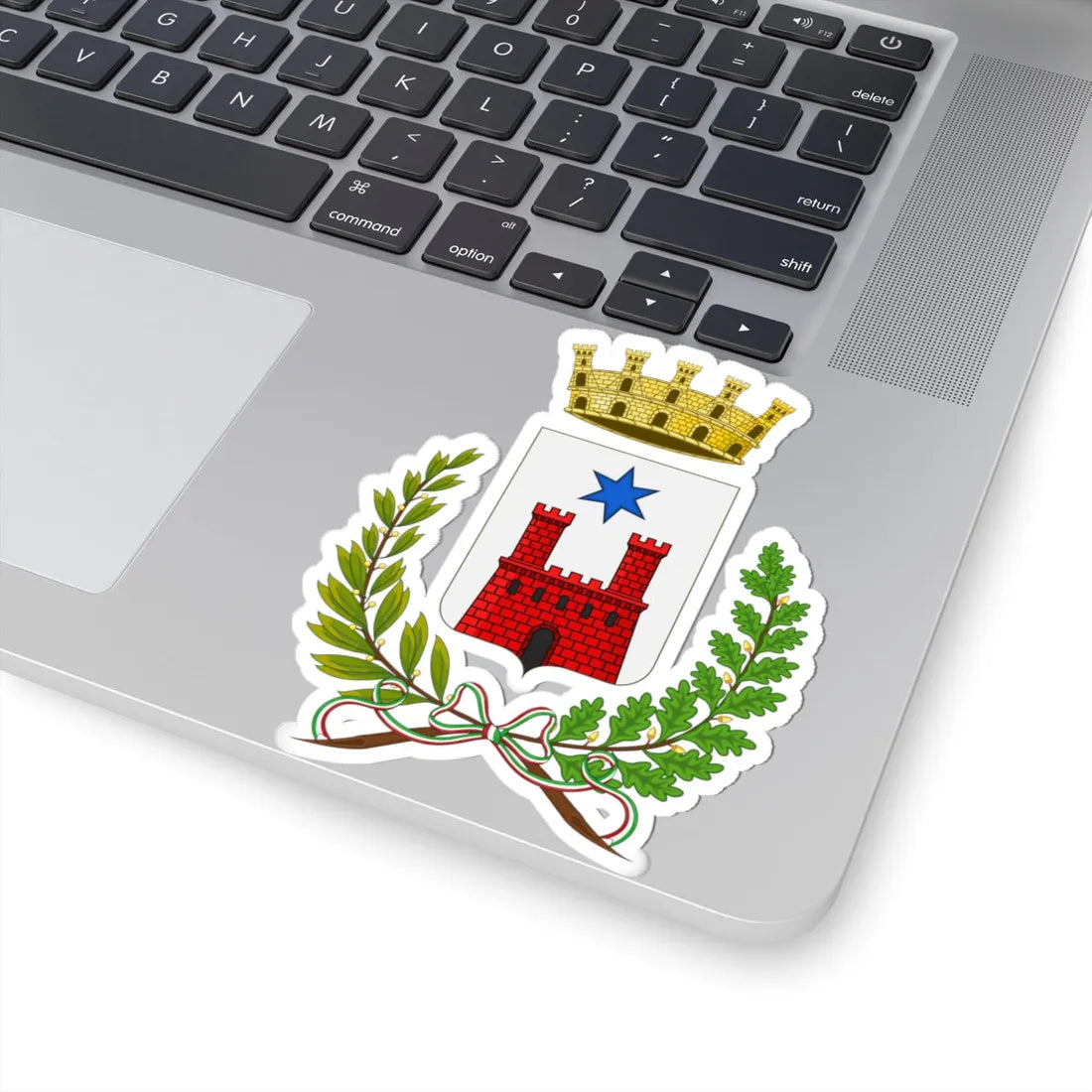 Fratta Polesine-Stemma (Italy) (Coat of Arms) STICKER Vinyl Kiss-Cut Decal - The Sticker Space