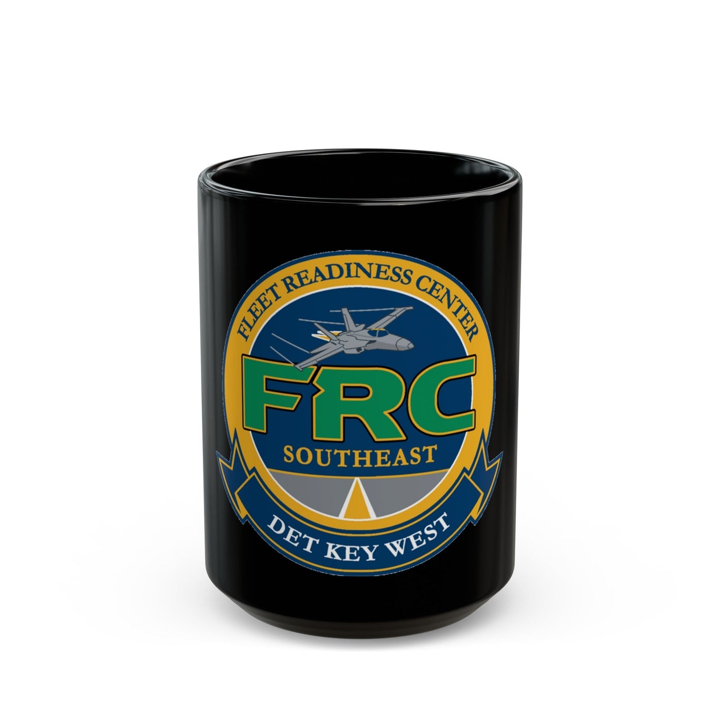 FRC DET Key West Fleet Readiness Center (U.S. Navy) Black Coffee Mug-15oz-The Sticker Space