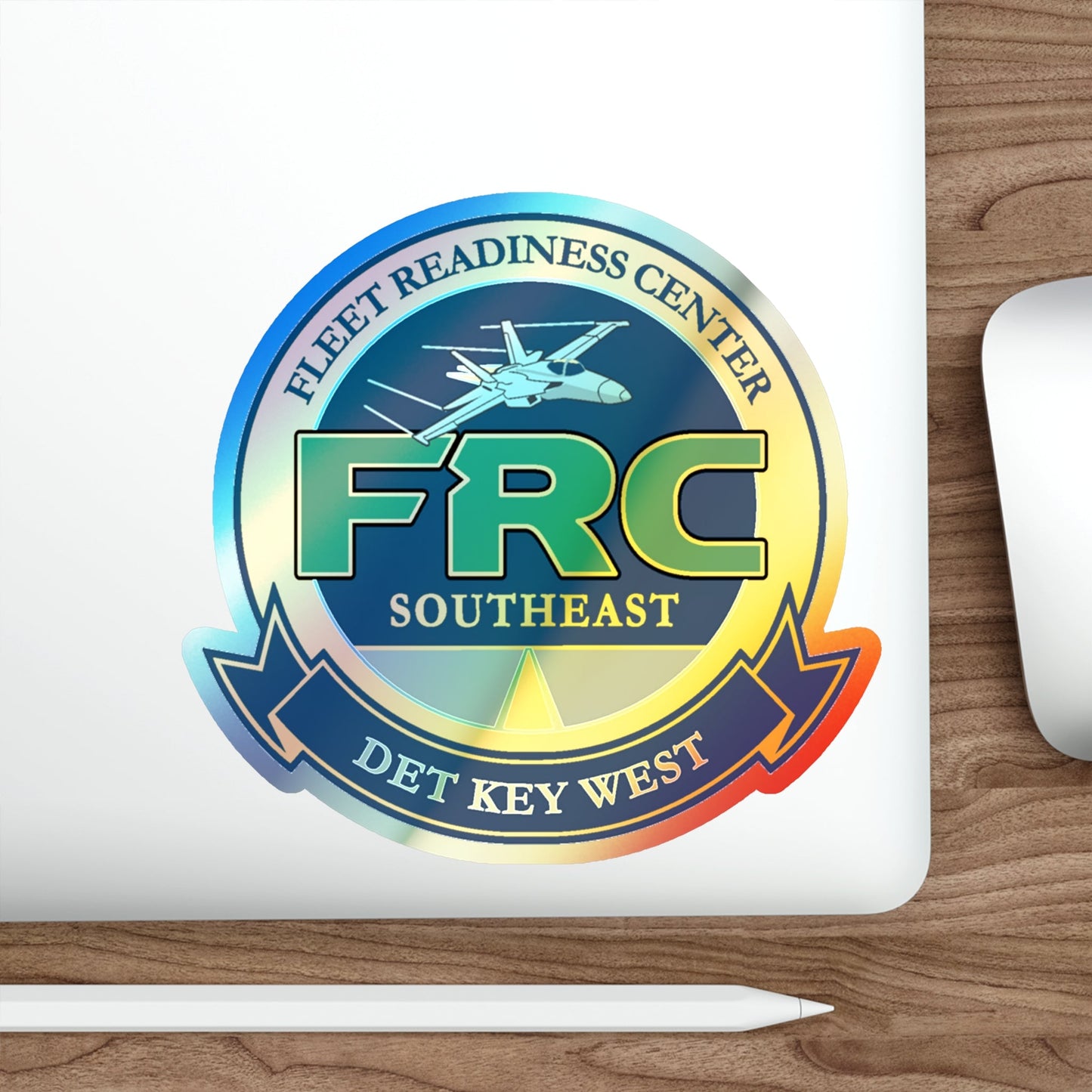 FRC DET Key West Fleet Readiness Center (U.S. Navy) Holographic STICKER Die-Cut Vinyl Decal-The Sticker Space