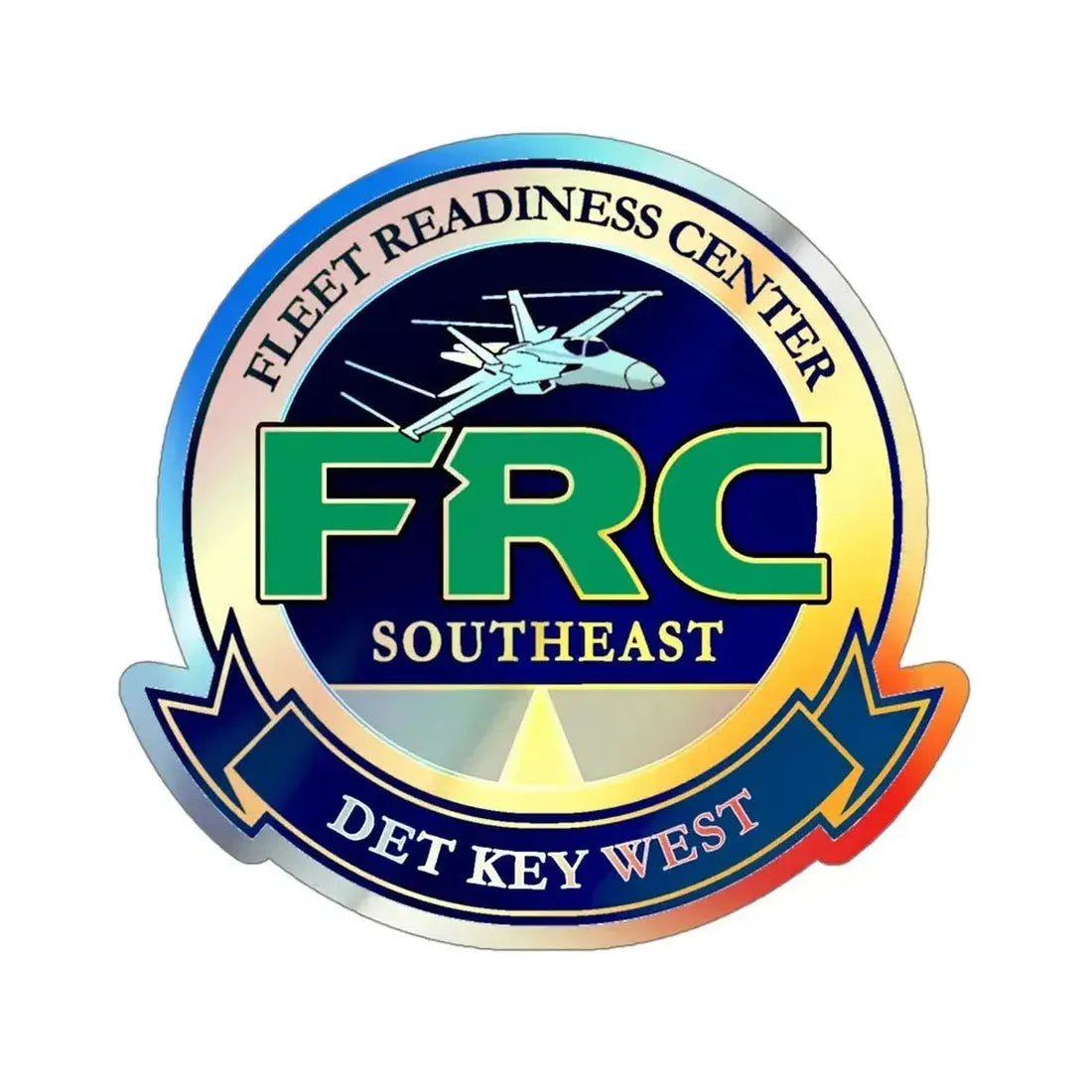 FRC DET Key West Fleet Readiness Center (U.S. Navy) Holographic STICKER Die-Cut Vinyl Decal - The Sticker Space