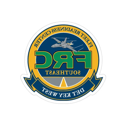 FRC DET Key West Fleet Readiness Center (U.S. Navy) REVERSE PRINT Transparent Die-Cut STICKER 4 Inch Die-Cut Transparent - The Sticker Space
