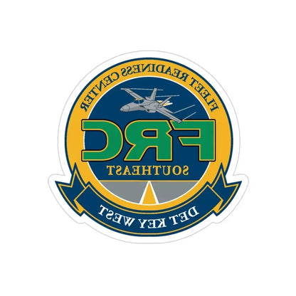 FRC DET Key West Fleet Readiness Center (U.S. Navy) REVERSE PRINT Transparent Die-Cut STICKER 6 Inch Die-Cut Transparent - The Sticker Space