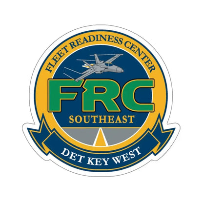 FRC DET Key West Fleet Readiness Center (U.S. Navy) STICKER Vinyl Kiss-Cut Decal 4 Inch White - The Sticker Space