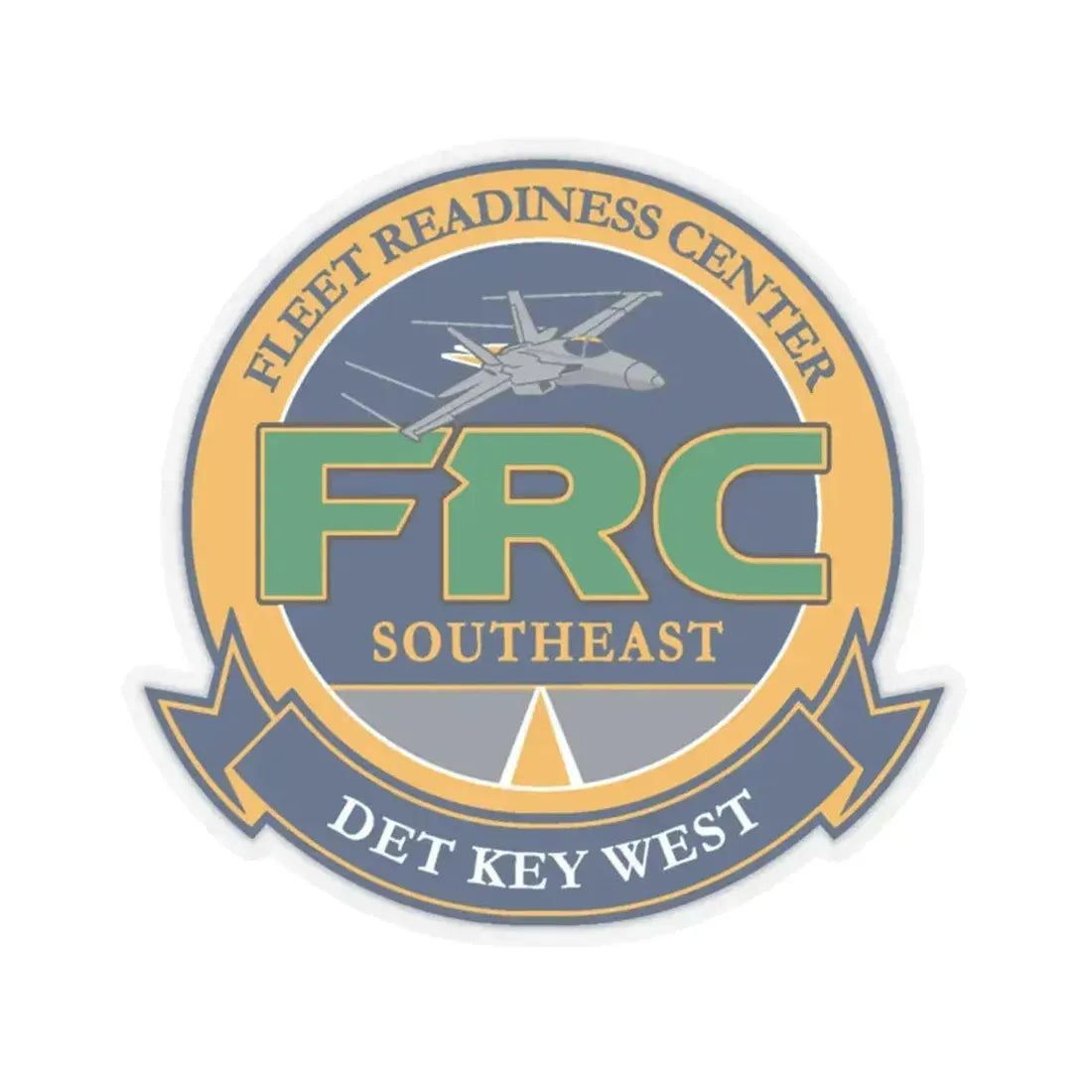 FRC DET Key West Fleet Readiness Center (U.S. Navy) STICKER Vinyl Kiss-Cut Decal 6 Inch Transparent - The Sticker Space