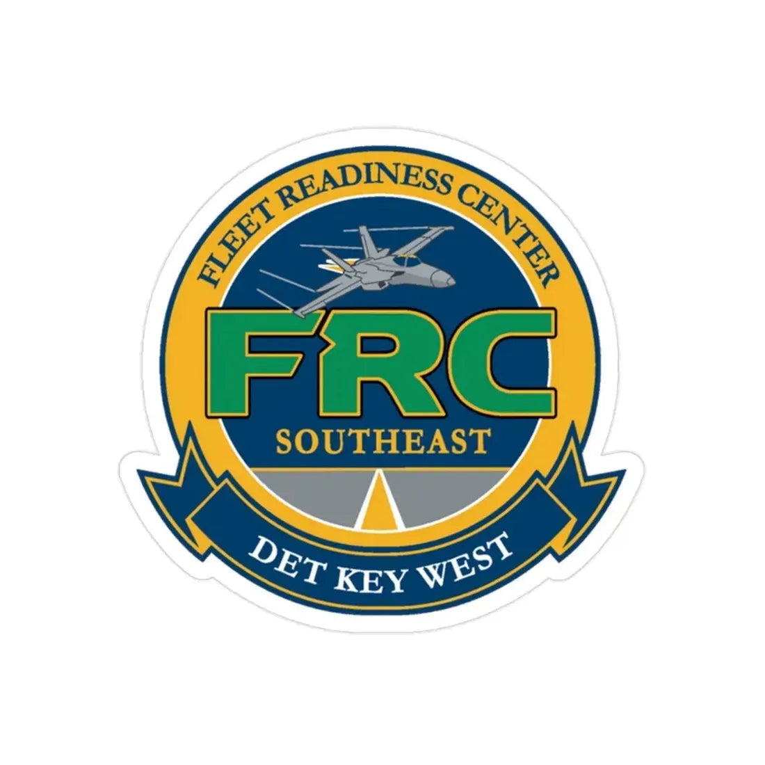 FRC DET Key West Fleet Readiness Center (U.S. Navy) Transparent STICKER Die-Cut Vinyl Decal 2 Inch Transparent - The Sticker Space