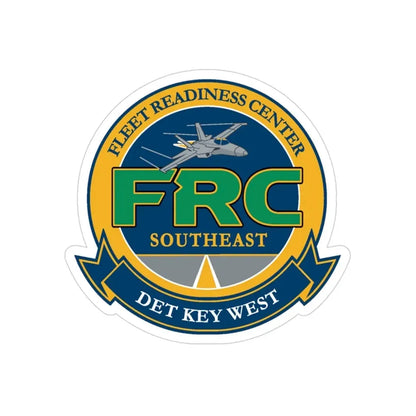 FRC DET Key West Fleet Readiness Center (U.S. Navy) Transparent STICKER Die-Cut Vinyl Decal 3 Inch Transparent - The Sticker Space