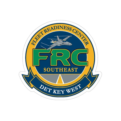 FRC DET Key West Fleet Readiness Center (U.S. Navy) Transparent STICKER Die-Cut Vinyl Decal 5 Inch Transparent - The Sticker Space