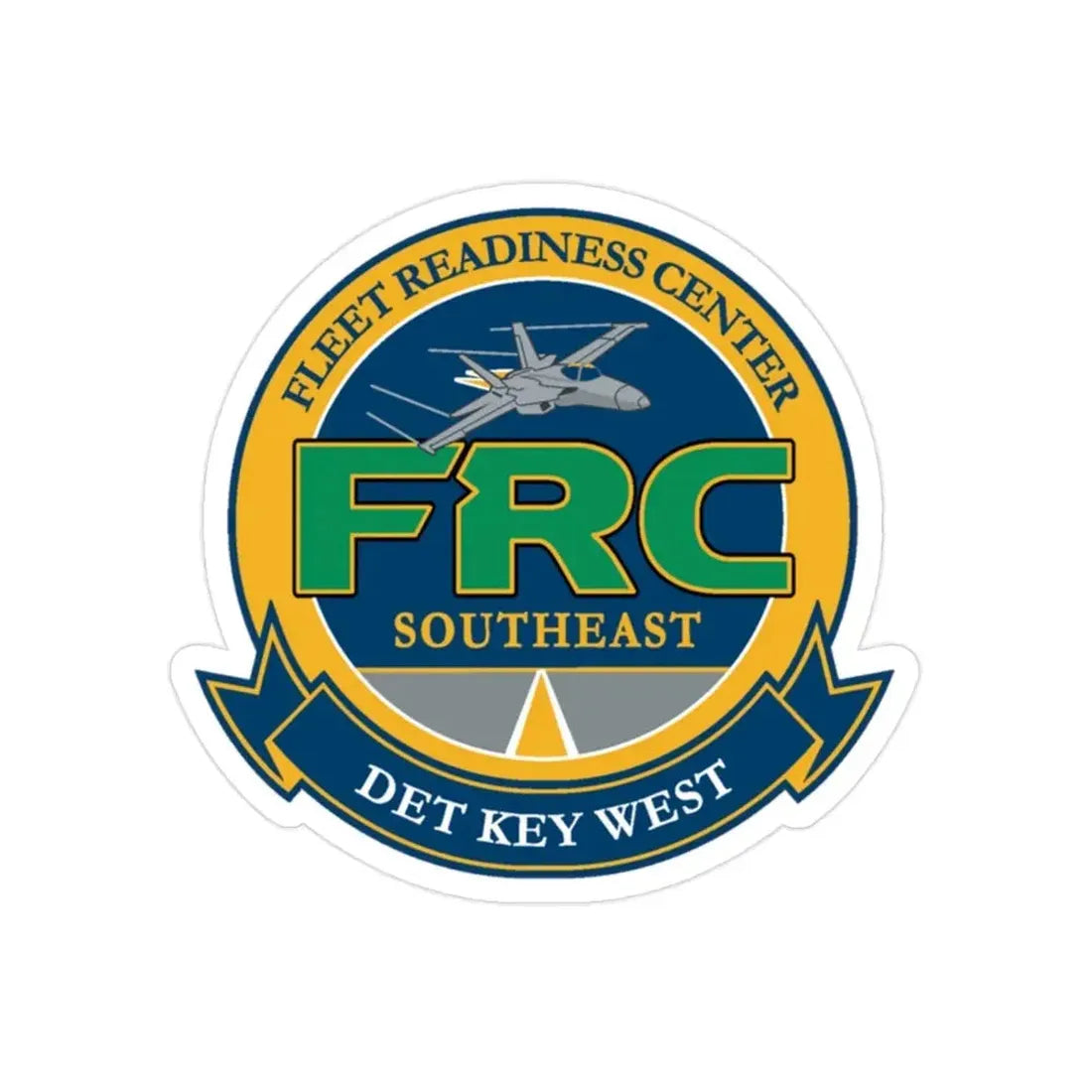 FRC DET Key West Fleet Readiness Center (U.S. Navy) Transparent STICKER Die-Cut Vinyl Decal - The Sticker Space