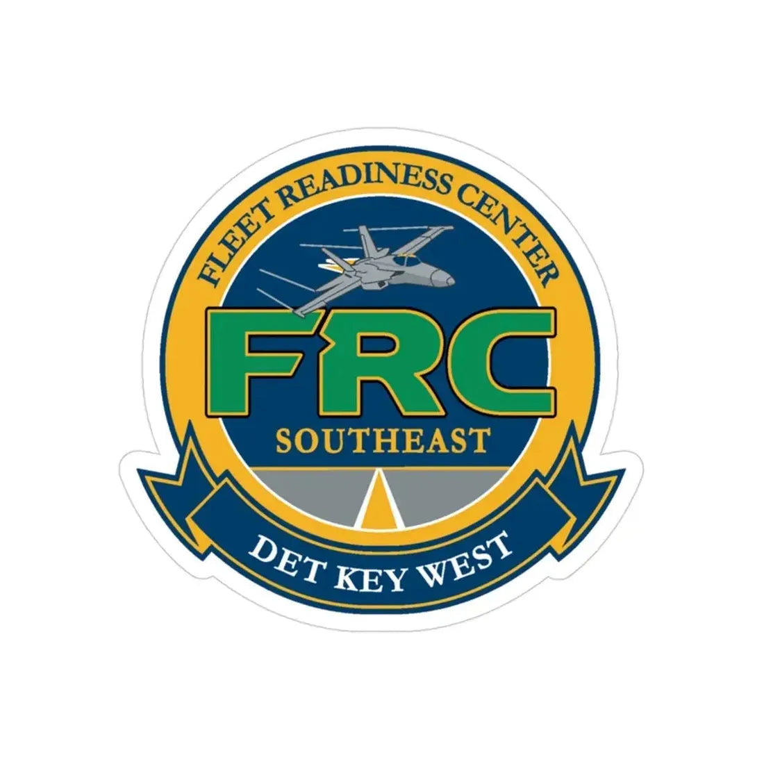 FRC DET Key West Fleet Readiness Center (U.S. Navy) Transparent STICKER Die-Cut Vinyl Decal - The Sticker Space