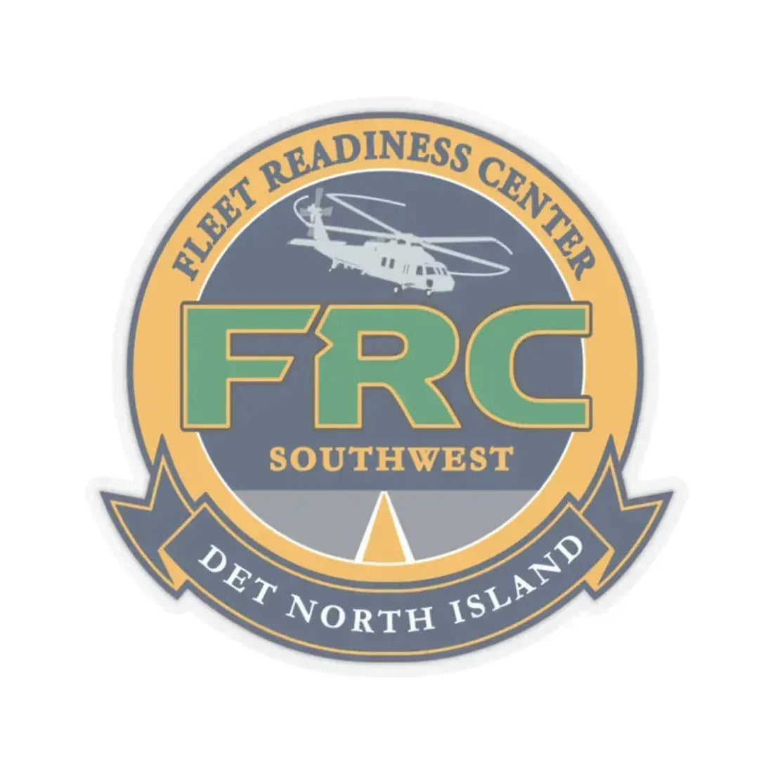 FRC Southwest North Island Fleet Readiness Center (U.S. Navy) STICKER Vinyl Kiss-Cut Decal 2 Inch Transparent - The Sticker Space