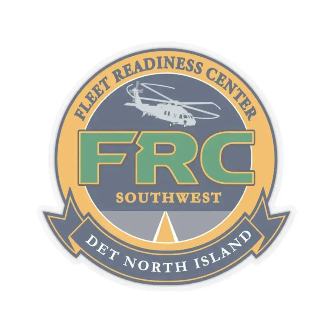 FRC Southwest North Island Fleet Readiness Center (U.S. Navy) STICKER Vinyl Kiss-Cut Decal 3 Inch Transparent - The Sticker Space