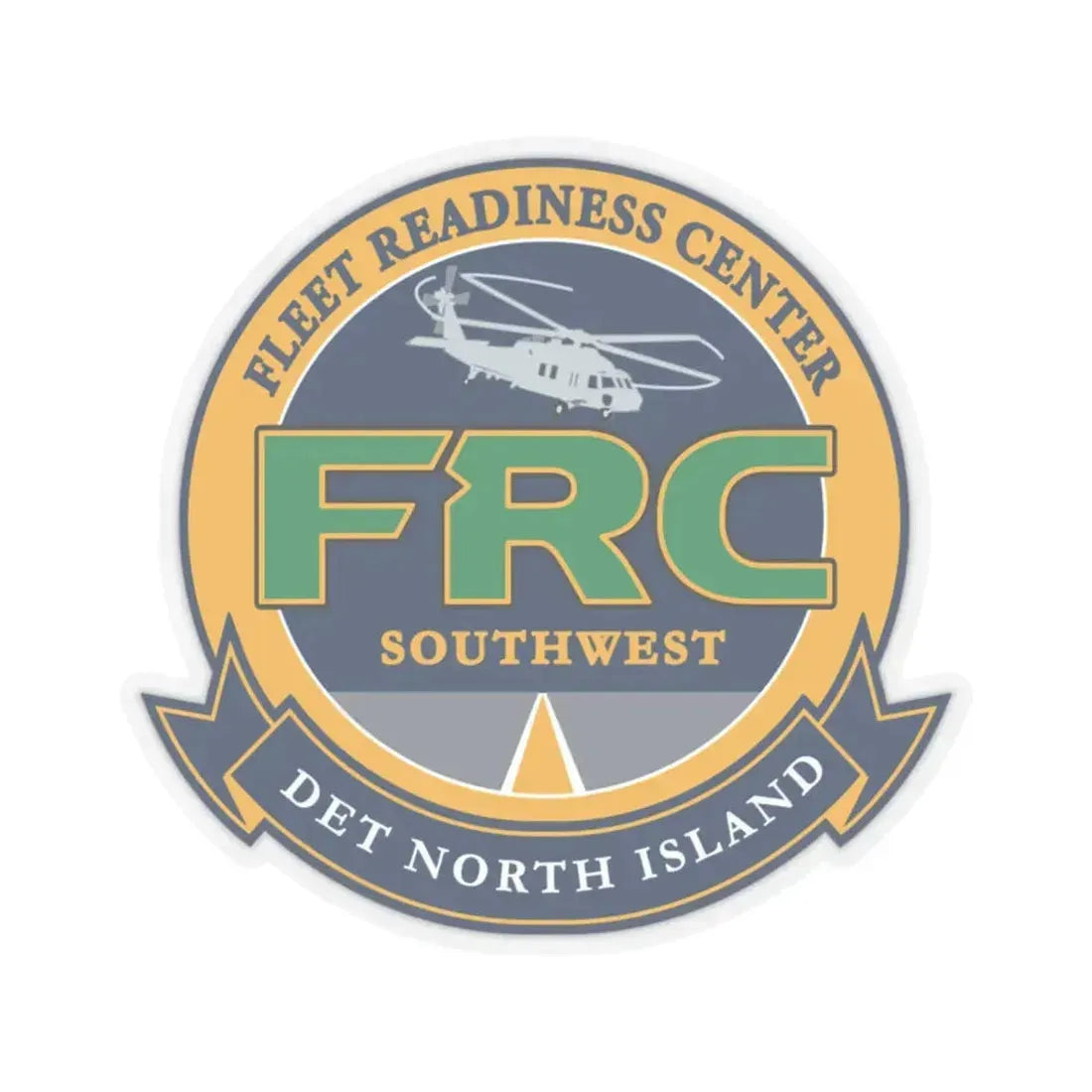 FRC Southwest North Island Fleet Readiness Center (U.S. Navy) STICKER Vinyl Kiss-Cut Decal 6 Inch Transparent - The Sticker Space
