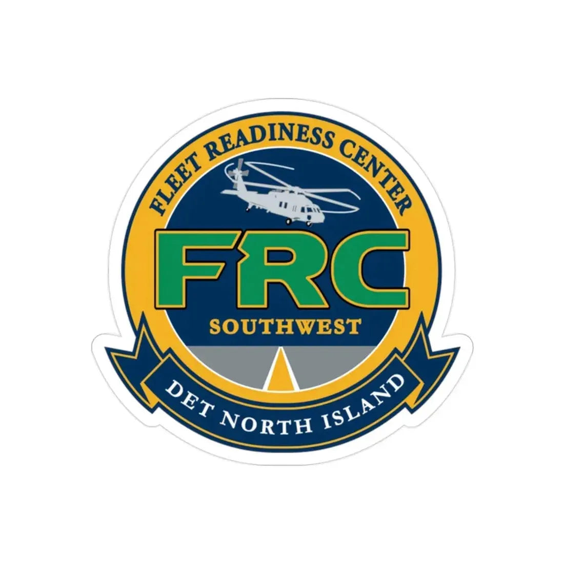 FRC Southwest North Island Fleet Readiness Center (U.S. Navy) Transparent STICKER Die-Cut Vinyl Decal 2 Inch Transparent - The Sticker Space