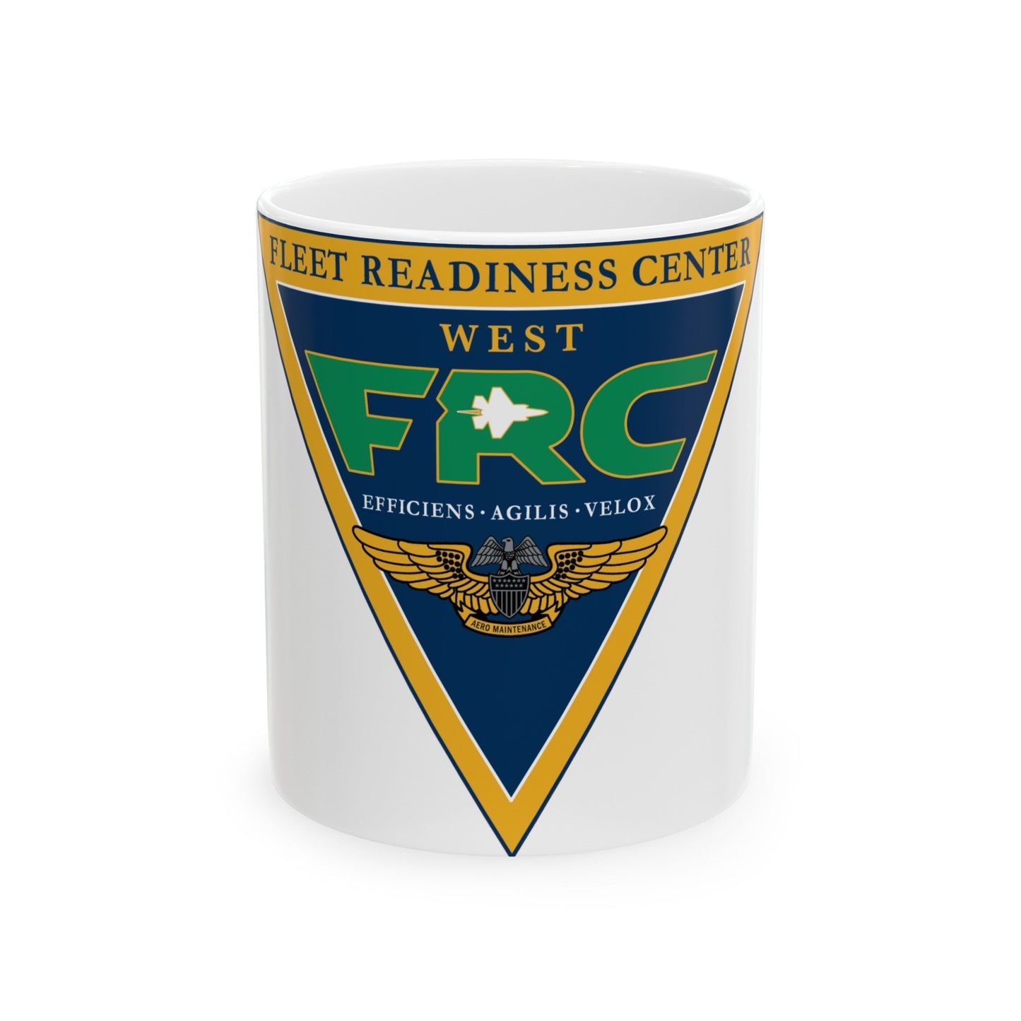 FRC West Fleet Readiness Center (U.S. Navy) White Coffee Mug-11oz-The Sticker Space