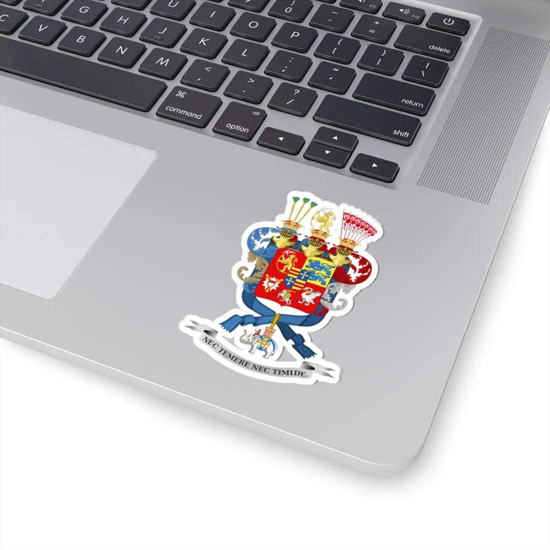 Frédéric Christian Auguste de Schleswig-Holstein-Sonderbourg-Augustenbourg (Denmark) (Coat of Arms) STICKER Vinyl Kiss-Cut Decal - The Sticker Space