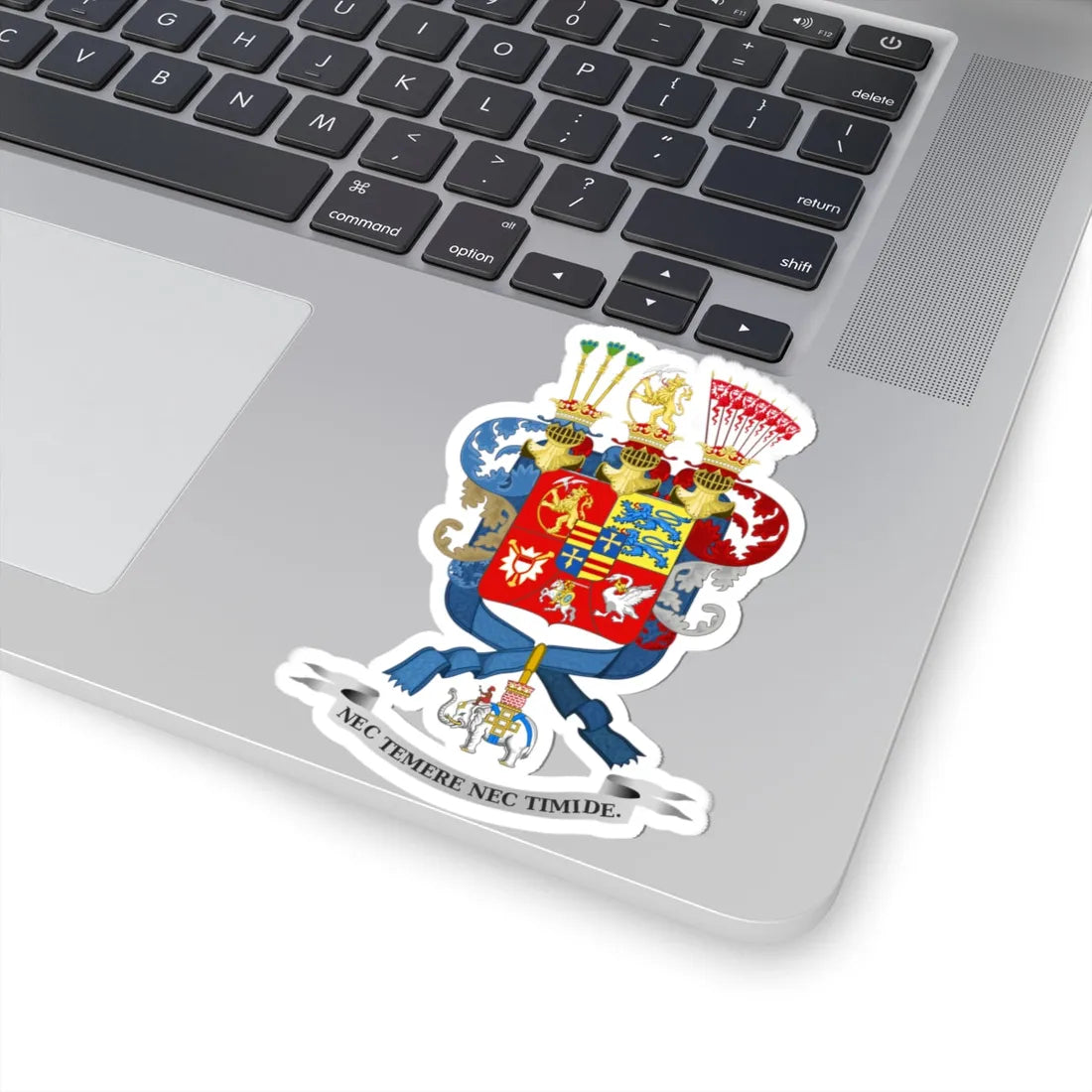 Frédéric Christian Auguste de Schleswig-Holstein-Sonderbourg-Augustenbourg (Denmark) (Coat of Arms) STICKER Vinyl Kiss-Cut Decal - The Sticker Space