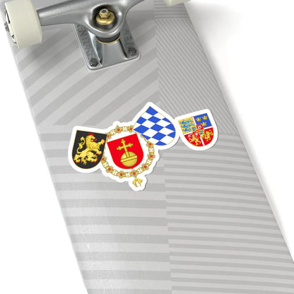 Frédéric II du Palatinat et Dorothee de Danemark Union (Denmark) (Coat of Arms) STICKER Vinyl Kiss-Cut Decal - The Sticker Space