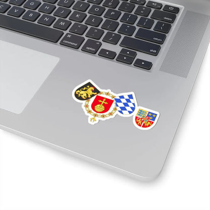 Frédéric II du Palatinat et Dorothee de Danemark Union (Denmark) (Coat of Arms) STICKER Vinyl Kiss-Cut Decal - The Sticker Space