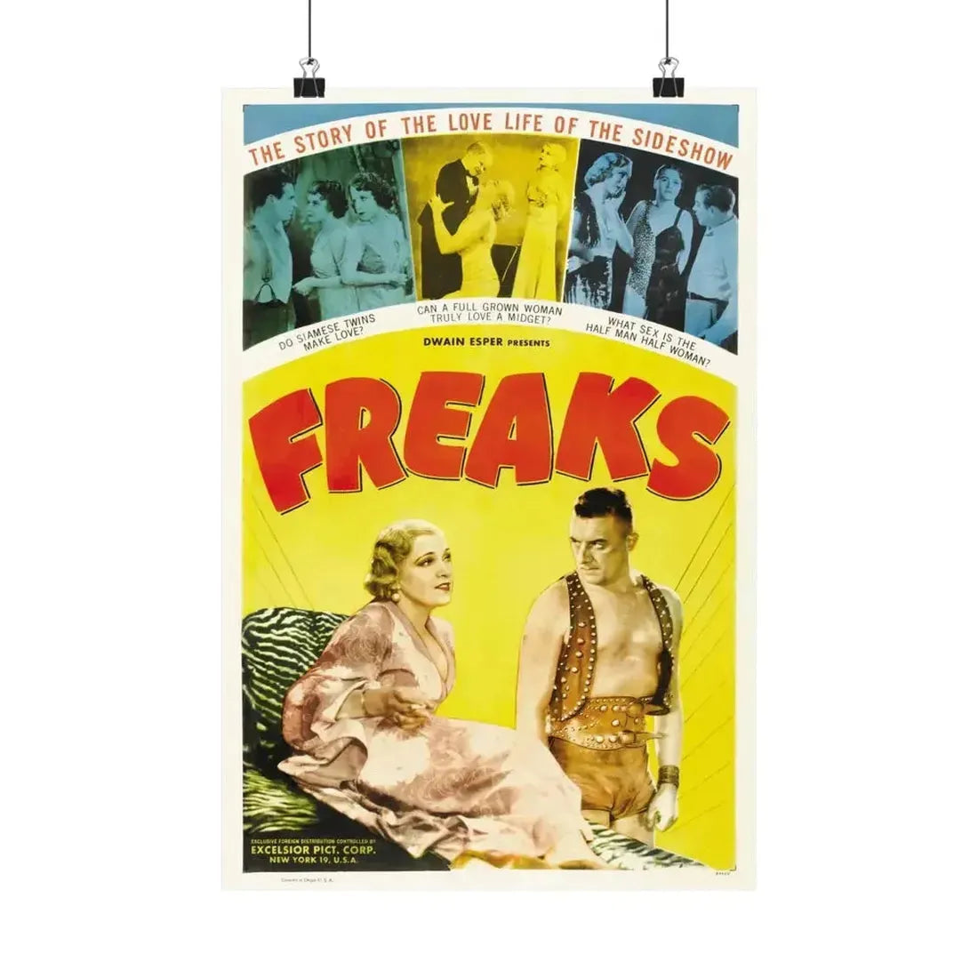 FREAKS (2) 1932 - Paper Movie Poster - The Sticker Space