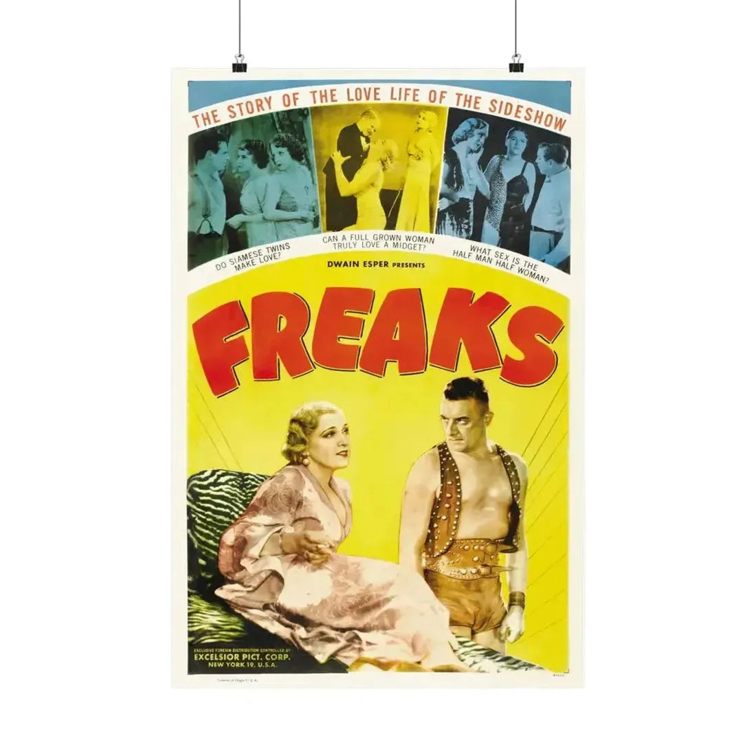 FREAKS (2) 1932 - Paper Movie Poster - The Sticker Space