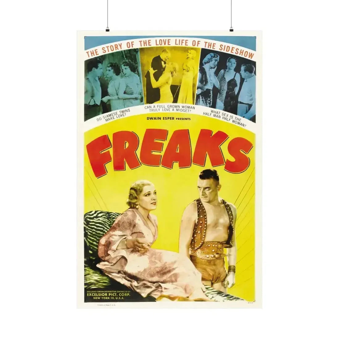 FREAKS (2) 1932 - Paper Movie Poster - The Sticker Space