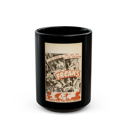 FREAKS (3) 1932 Movie Poster - Black Coffee Mug-15oz-The Sticker Space