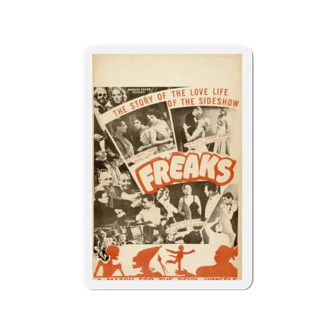 FREAKS (3) 1932 Movie Poster - Refrigerator Magnet 2 Inch - The Sticker Space