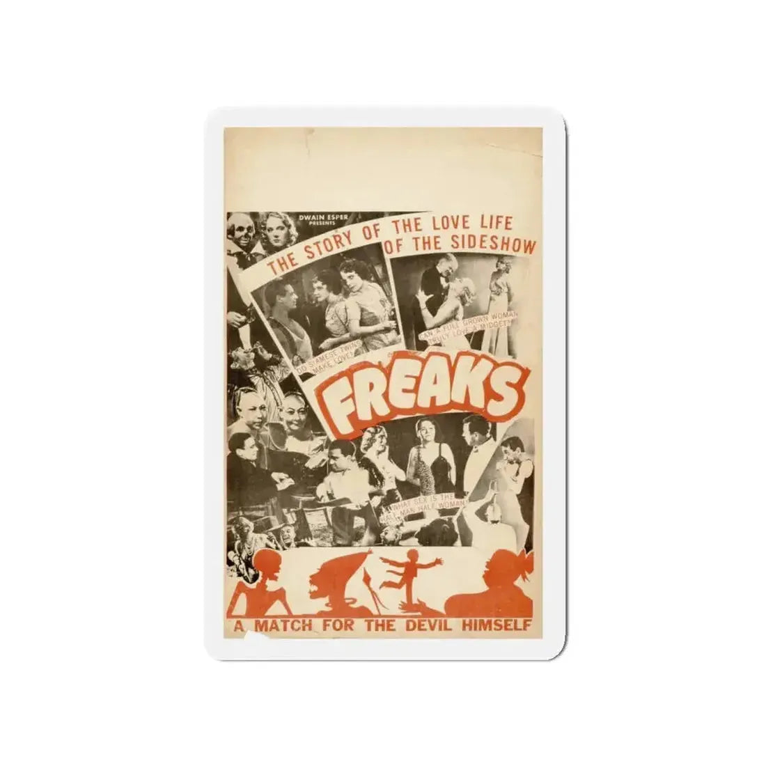 FREAKS (3) 1932 Movie Poster - Refrigerator Magnet - The Sticker Space