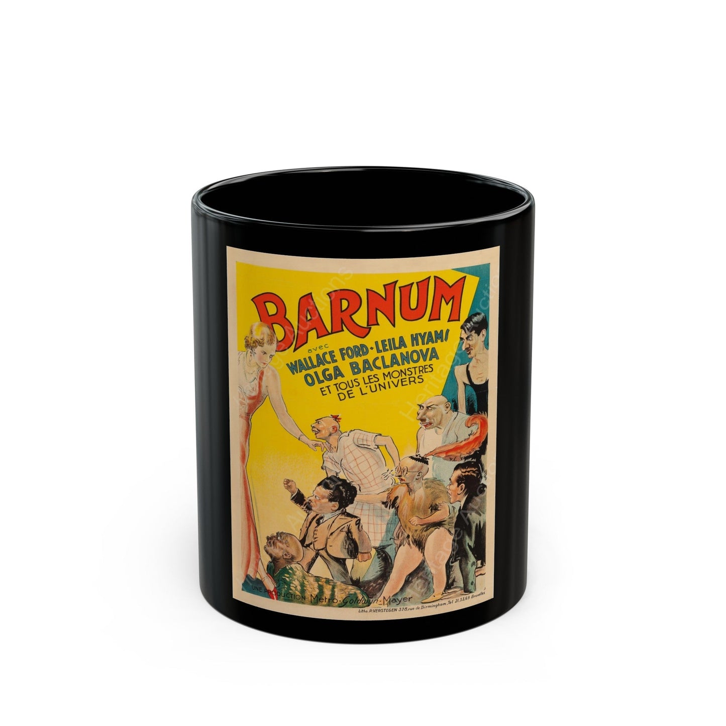 FREAKS (BARNUM) (BELGIAN) 1932 Movie Poster - Black Coffee Mug-11oz-The Sticker Space