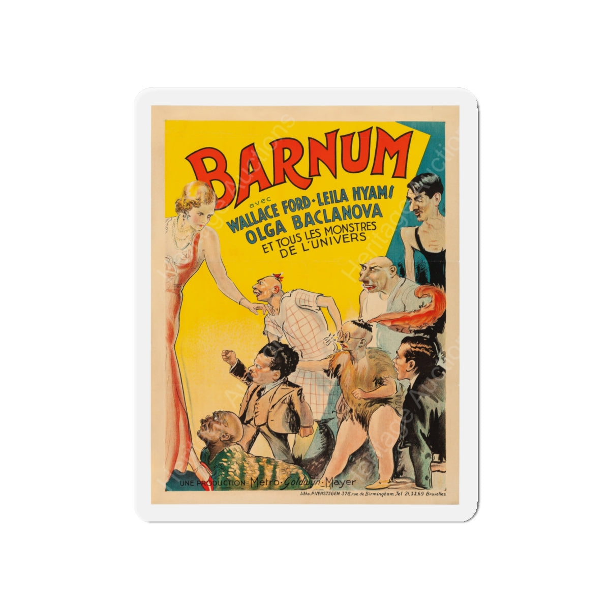 FREAKS (BARNUM) (BELGIAN) 1932 Movie Poster - Die-Cut Magnet-5" x 5"-The Sticker Space