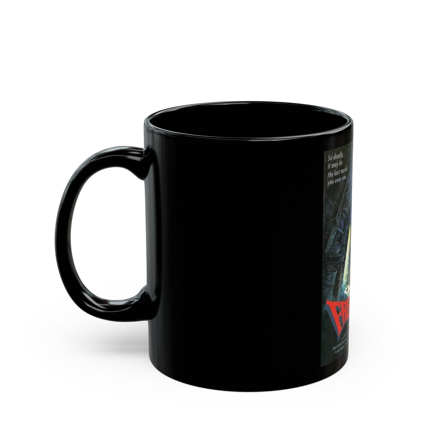 FREAKSHOW 1989 Movie Poster - Black Coffee Mug-The Sticker Space