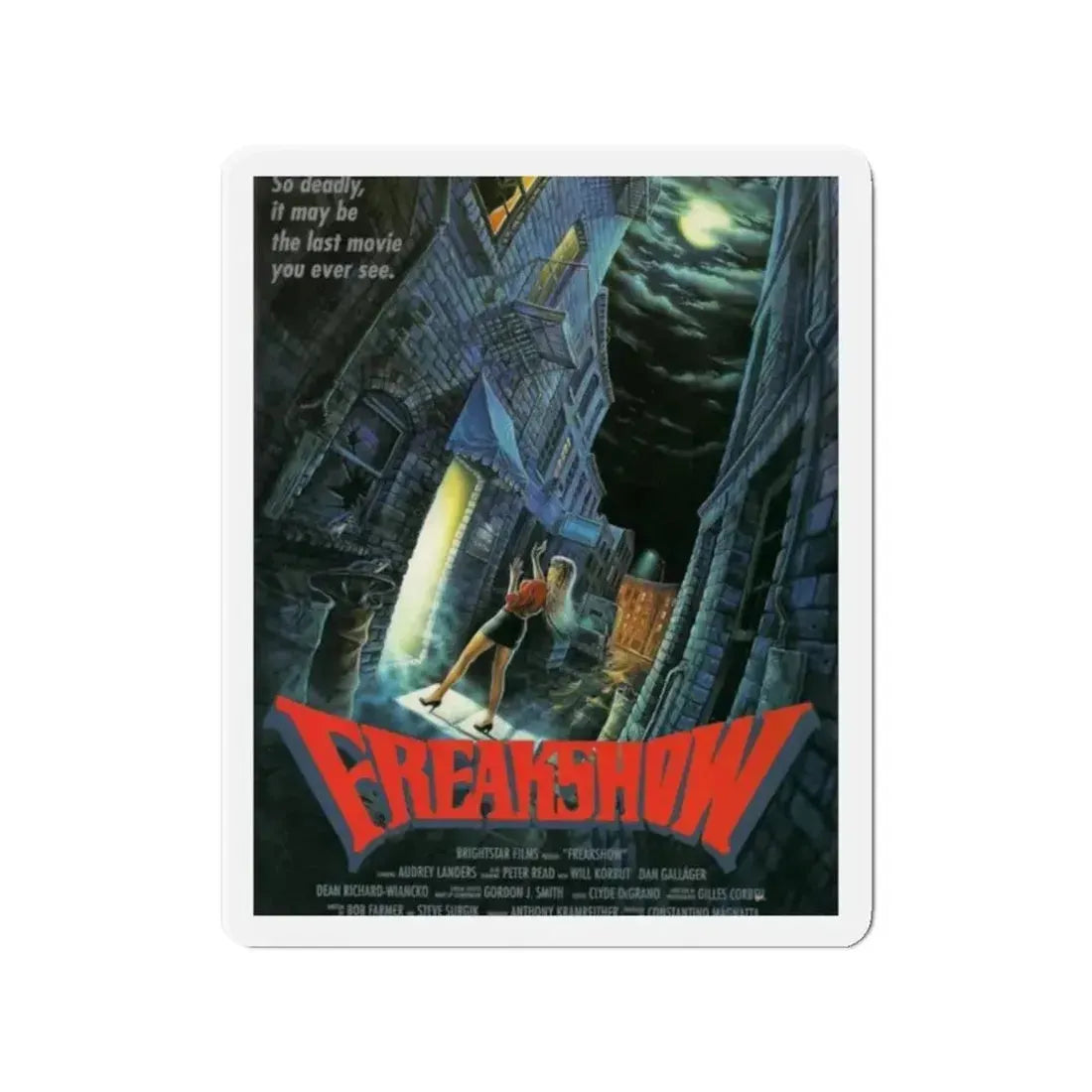 FREAKSHOW 1989 Movie Poster - Refrigerator Magnet 2 Inch - The Sticker Space