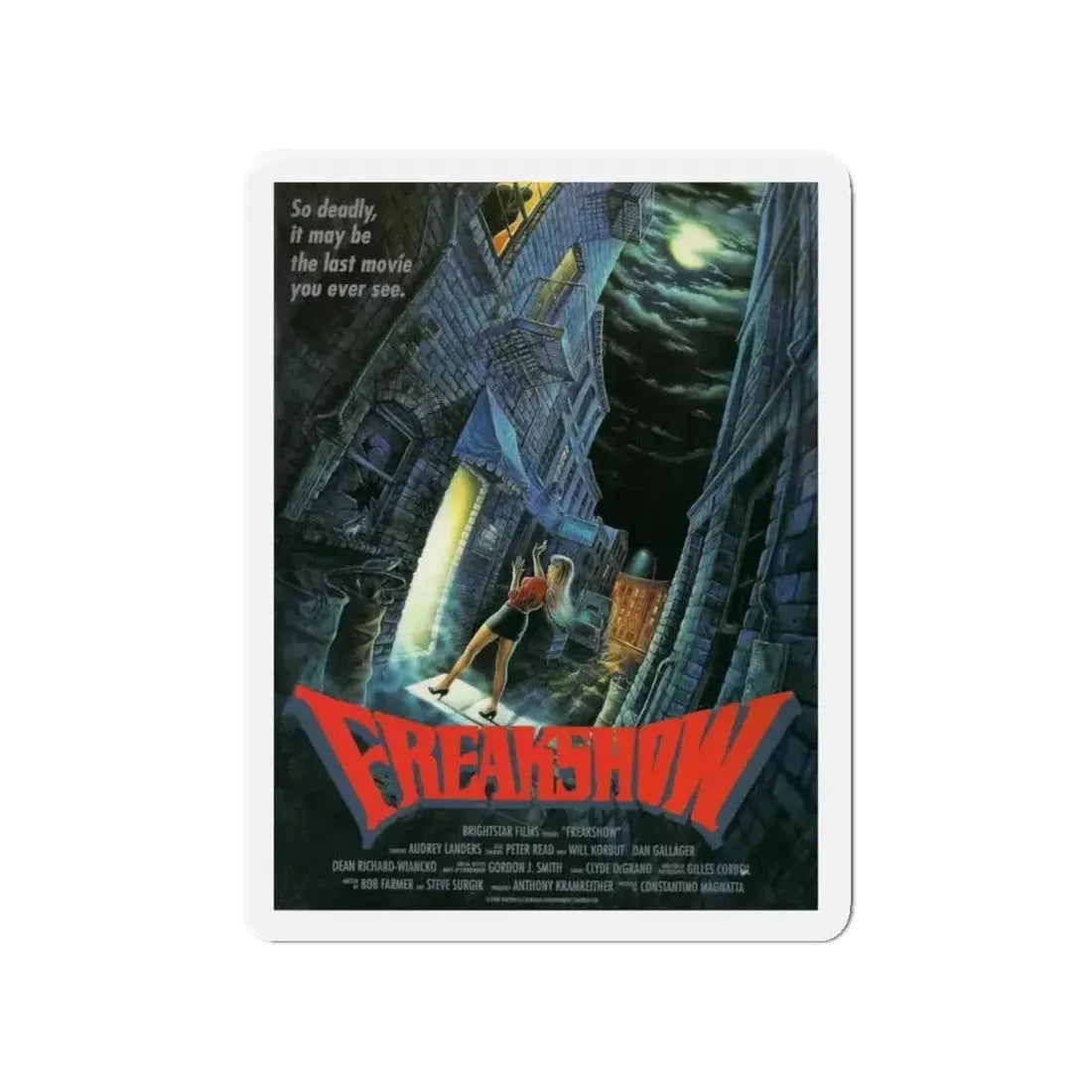 FREAKSHOW 1989 Movie Poster - Refrigerator Magnet 4 Inch - The Sticker Space
