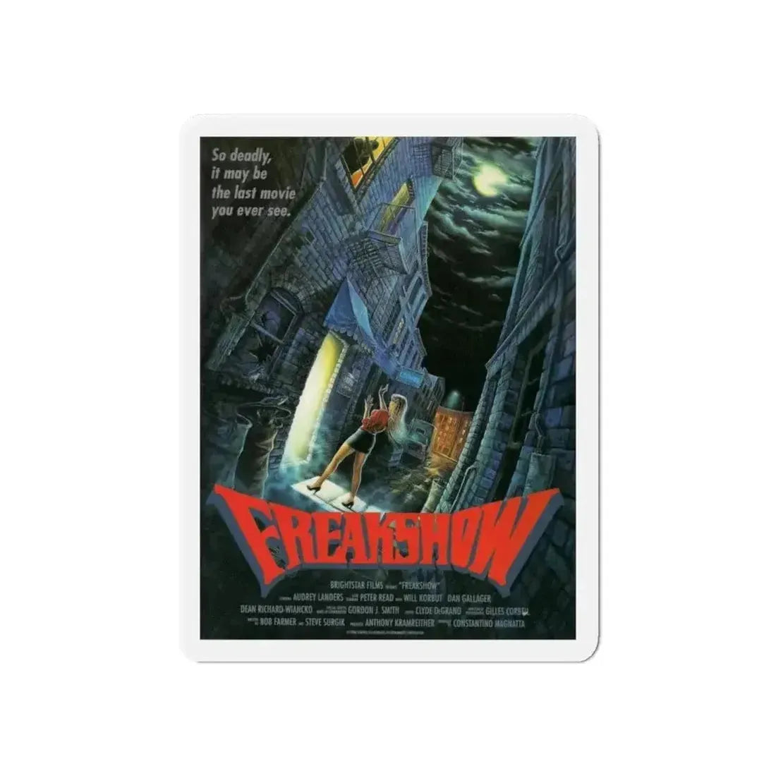 FREAKSHOW 1989 Movie Poster - Refrigerator Magnet - The Sticker Space