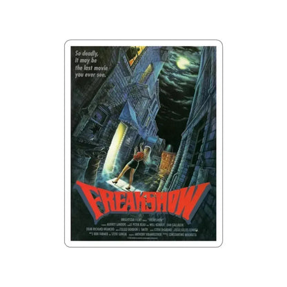 FREAKSHOW 1989 Movie Poster STICKER Vinyl Die-Cut Decal 6 Inch - The Sticker Space