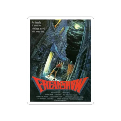 FREAKSHOW 1989 Movie Poster STICKER Vinyl Die-Cut Decal - The Sticker Space