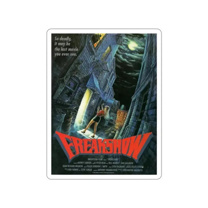 FREAKSHOW 1989 Movie Poster STICKER Vinyl Die-Cut Decal - The Sticker Space