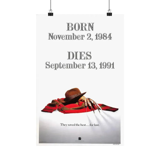 FREDDY'S DEAD (TEASER) 1991 - Paper Movie Poster 12″ x 18″ Matte - The Sticker Space