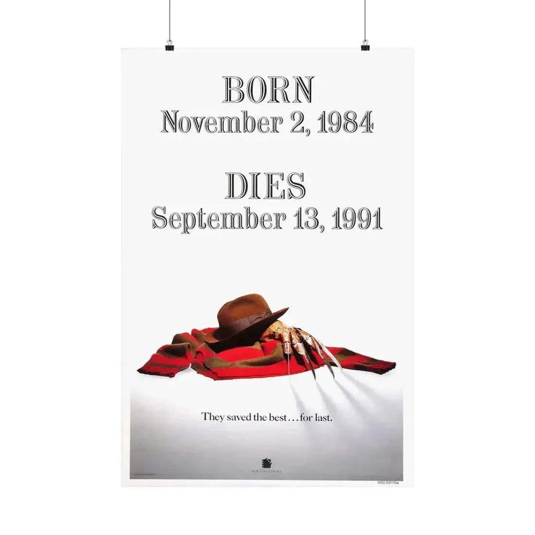 FREDDY'S DEAD (TEASER) 1991 - Paper Movie Poster 24″ x 36″ Matte - The Sticker Space