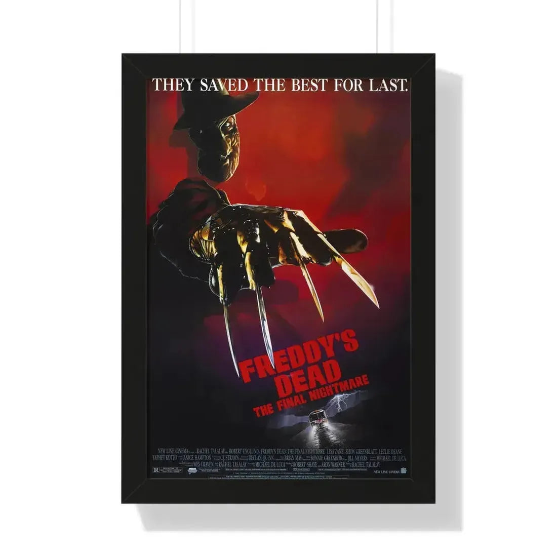 FREDDY'S DEAD THE FINAL NIGHTMARE 1991 - Framed Movie Poster 16″ x 24″ Black - The Sticker Space