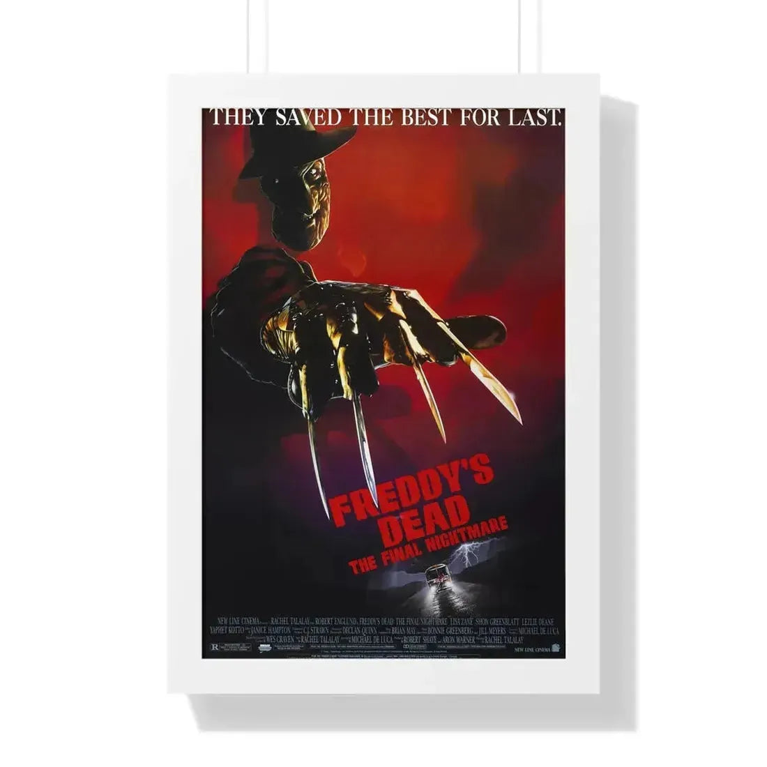 FREDDY'S DEAD THE FINAL NIGHTMARE 1991 - Framed Movie Poster 16″ x 24″ White - The Sticker Space