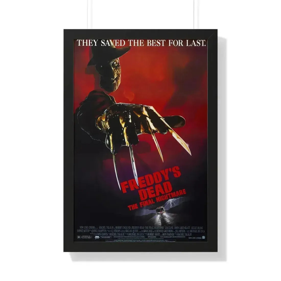 FREDDY'S DEAD THE FINAL NIGHTMARE 1991 - Framed Movie Poster 20" x 30" Black - The Sticker Space