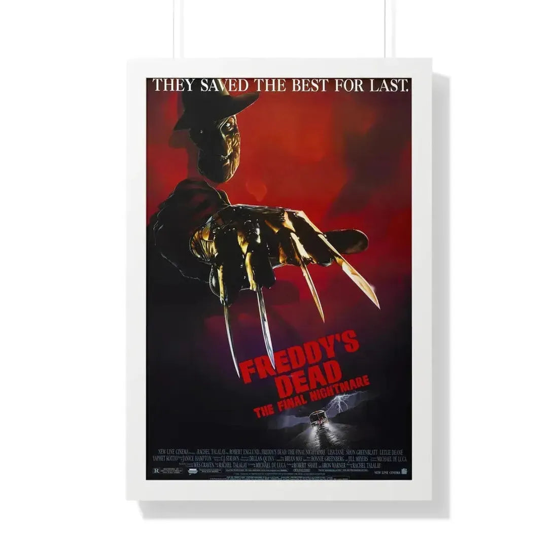 FREDDY'S DEAD THE FINAL NIGHTMARE 1991 - Framed Movie Poster 20" x 30" White - The Sticker Space