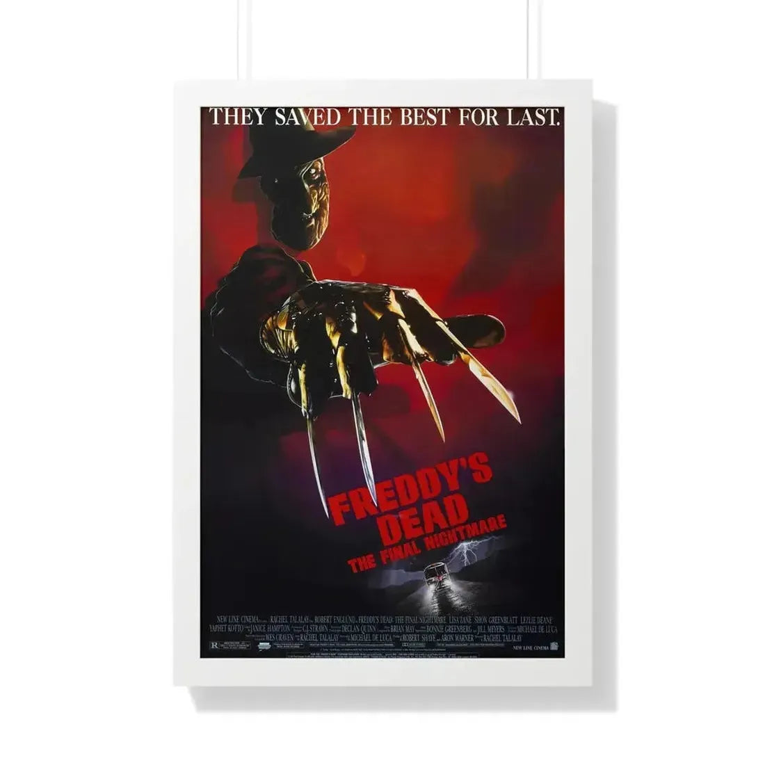 FREDDY'S DEAD THE FINAL NIGHTMARE 1991 - Framed Movie Poster - The Sticker Space