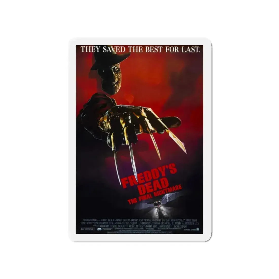 FREDDY'S DEAD THE FINAL NIGHTMARE 1991 Movie Poster - Refrigerator Magnet - The Sticker Space