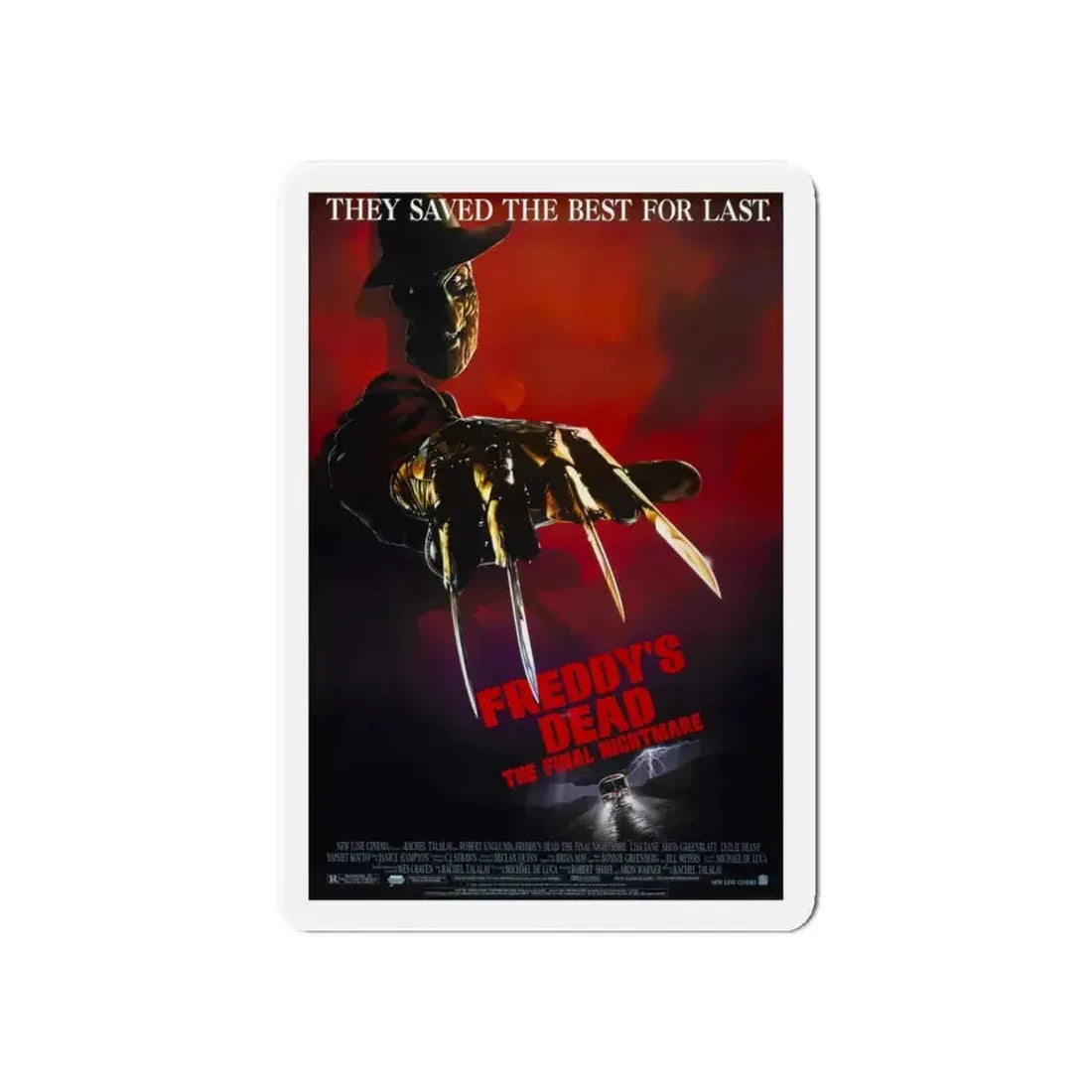 FREDDY'S DEAD THE FINAL NIGHTMARE 1991 Movie Poster - Refrigerator Magnet - The Sticker Space