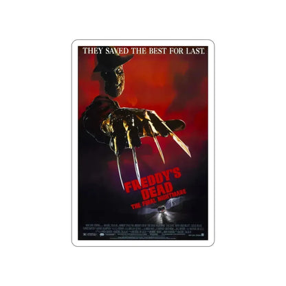 FREDDY'S DEAD THE FINAL NIGHTMARE 1991 Movie Poster STICKER Vinyl Die-Cut Decal 3 Inch - The Sticker Space